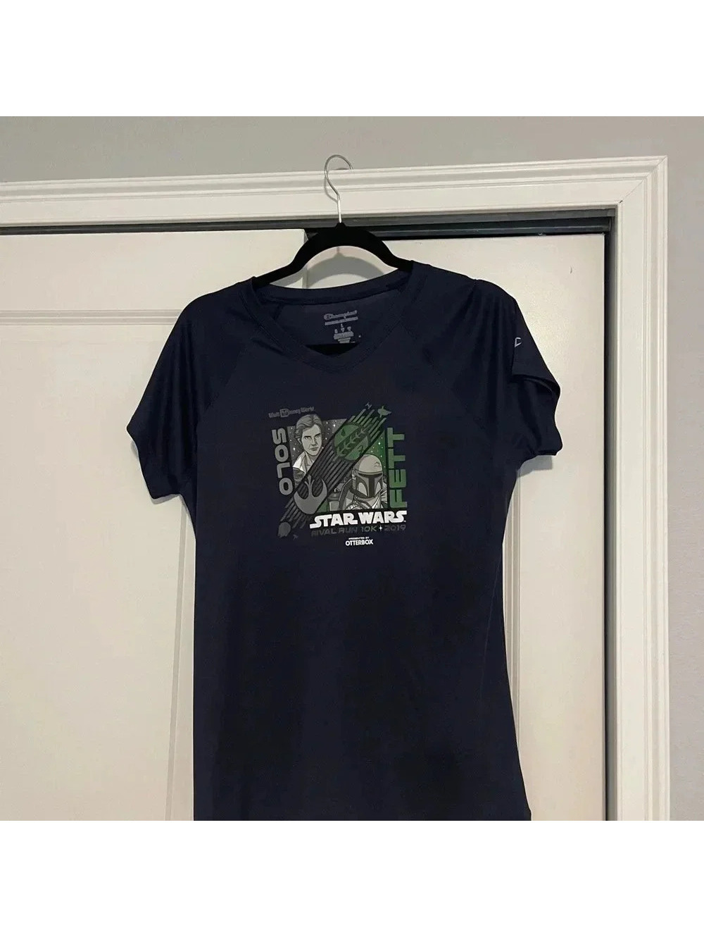 Disney Run Disney Solo Fett Marathon 2019 Rival Run Shirt L Mens Womens
